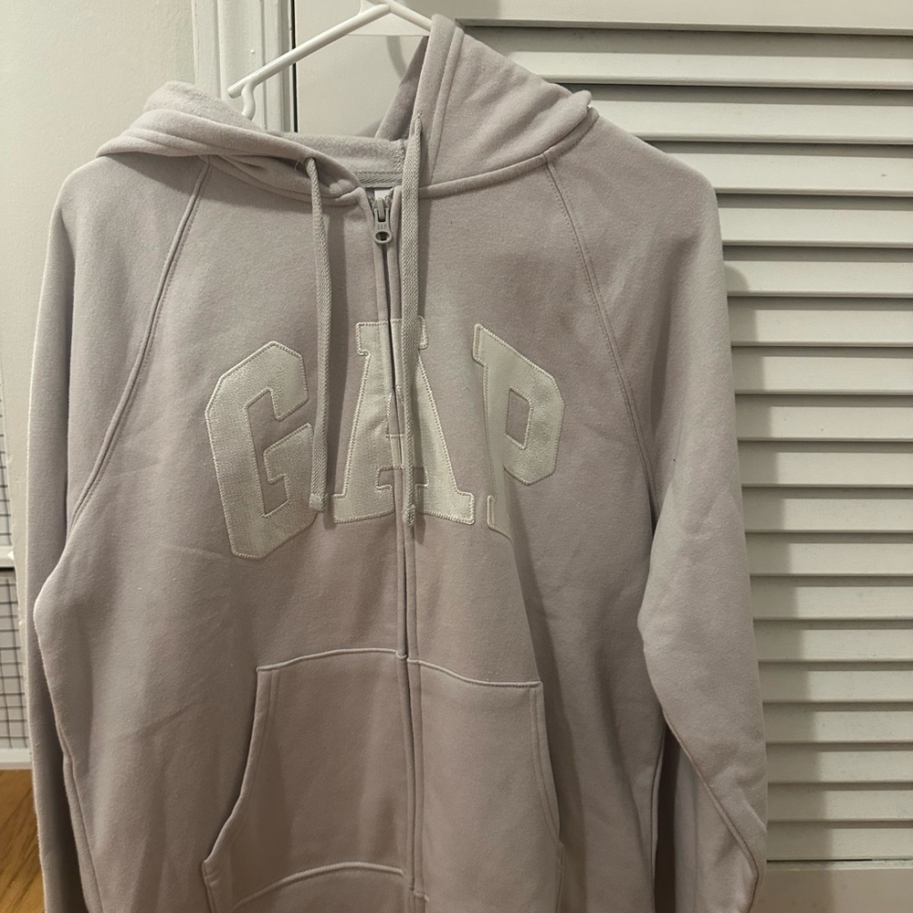 GAP Heather Gray Fleece Jacket